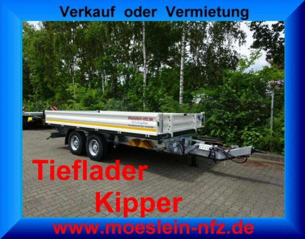 Möslein 13 t Tandem 3- Seitenkipper Tieflader-- Neufahr - قلابة مقطورة: صور 2 Möslein 13 t Tandem 3- Seitenkipper Tieflader-- Neufahr - قلابة مقطورة: صور 2