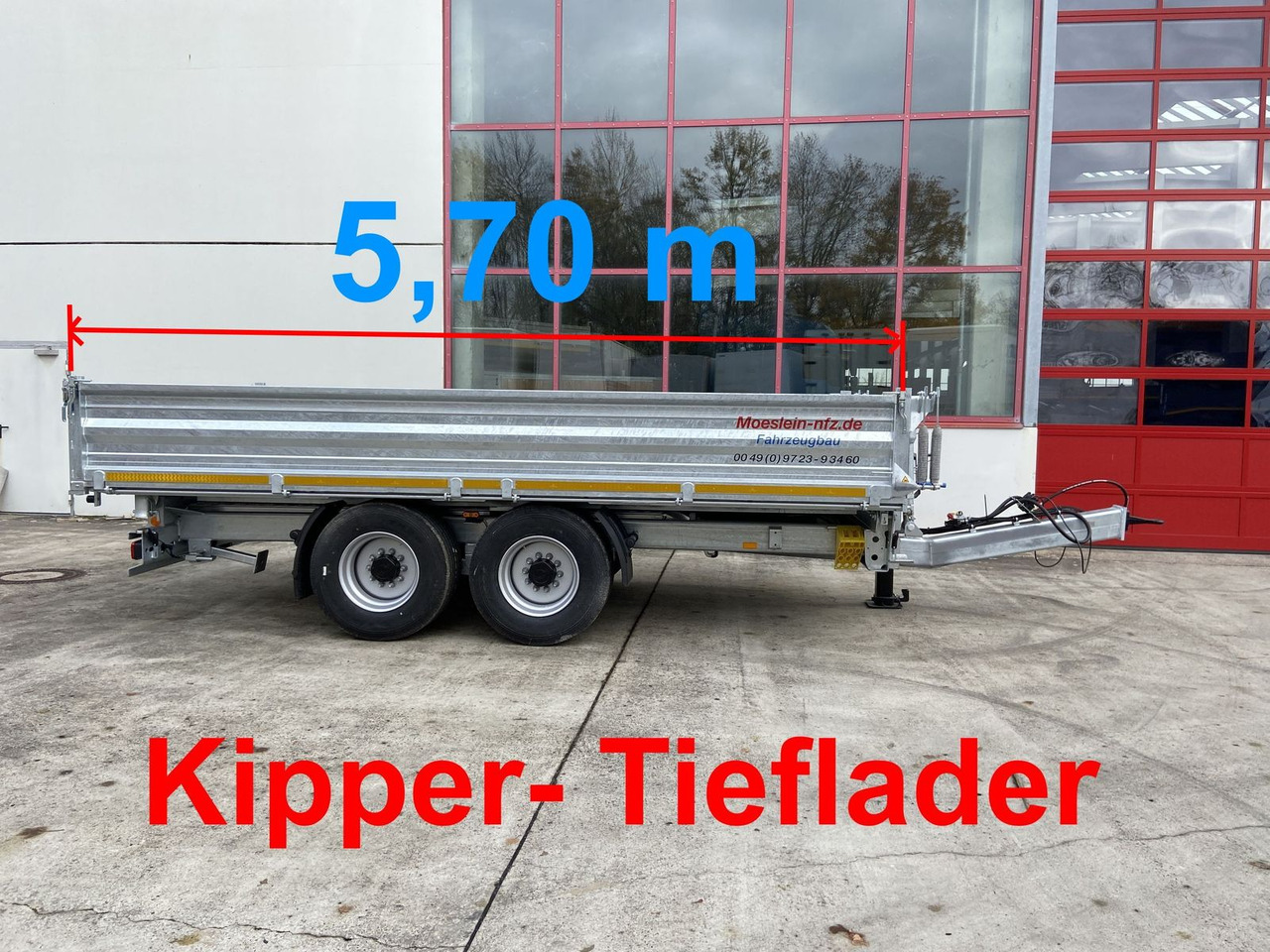 Möslein 14 t Tandem- Kipper Tieflader 5,70 m lang, Brei - قلابة مقطورة: صور 1 Möslein 14 t Tandem- Kipper Tieflader 5,70 m lang, Brei - قلابة مقطورة: صور 1