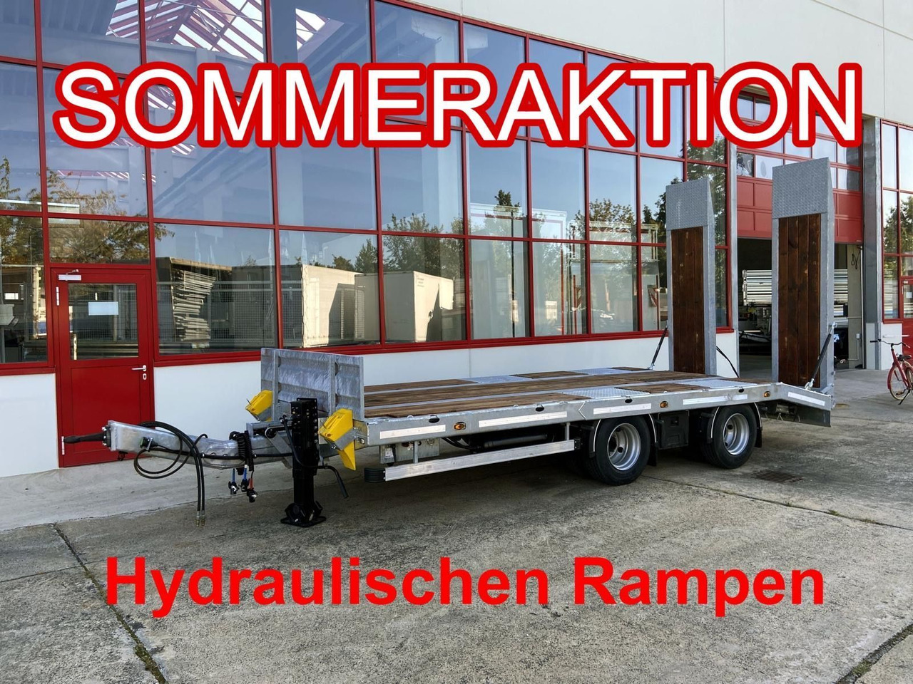 Möslein 21 t Tandemtieflader, hydr. Rampen, NEU - عربة مسطحة منخفضة مقطورة: صور 1 Möslein 21 t Tandemtieflader, hydr. Rampen, NEU - عربة مسطحة منخفضة مقطورة: صور 1