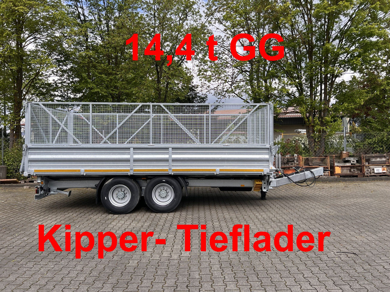 Möslein TTD 14 5,70 m 14 t Tandem- Kipper Tieflader 5,70 m lang, Breite Reifen-- Neufahrzeug -- - قلابة مقطورة: صور 1 Möslein TTD 14 5,70 m 14 t Tandem- Kipper Tieflader 5,70 m lang, Breite Reifen-- Neufahrzeug -- - قلابة مقطورة: صور 1