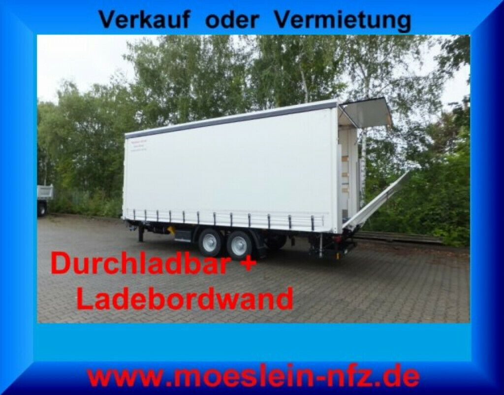 Möslein neuer Planenanhänger, Ladebordwand + Durchladba - مقطورة ستارة: صور 1 Möslein neuer Planenanhänger, Ladebordwand + Durchladba - مقطورة ستارة: صور 1