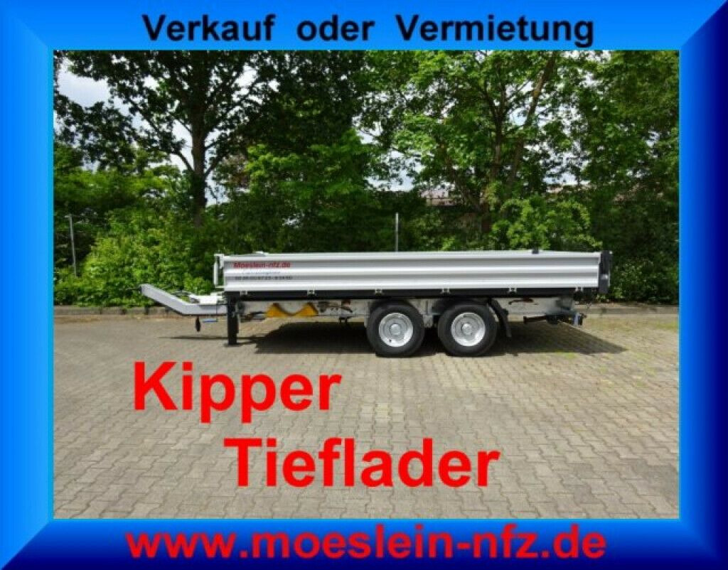 Möslein neuer Tandem 3- Seitenkipper Tieflader-- Neufah - قلابة مقطورة: صور 3 Möslein neuer Tandem 3- Seitenkipper Tieflader-- Neufah - قلابة مقطورة: صور 3