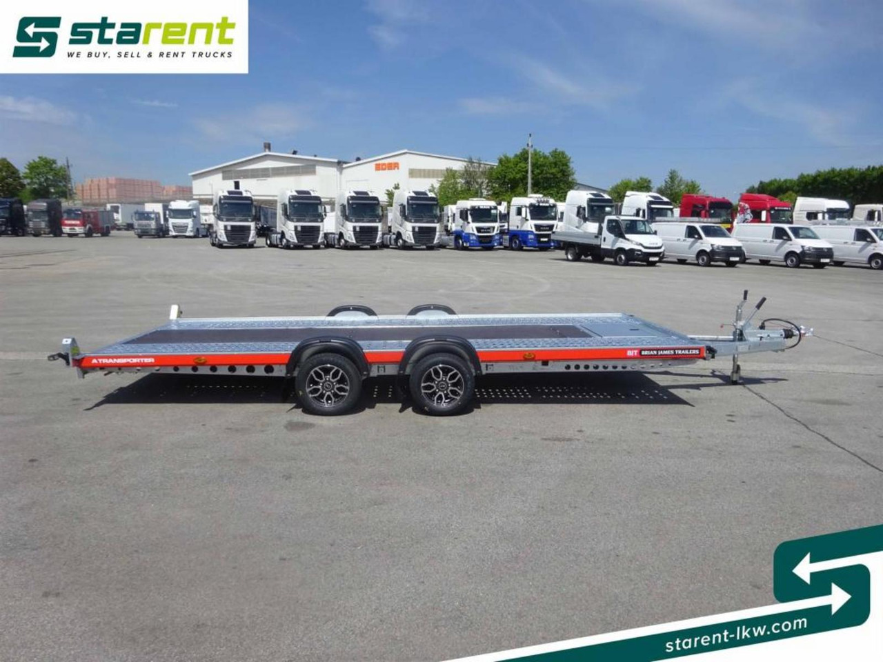 Brian James Trailers A-Transporter Rampen Alufelgen - شاحنة نقل سيارات مقطورة: صور 4 Brian James Trailers A-Transporter Rampen Alufelgen - شاحنة نقل سيارات مقطورة: صور 4