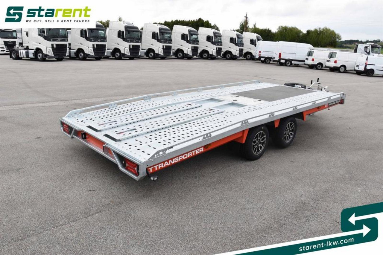شاحنة نقل سيارات مقطورة جديد Brian James Trailers T-Transporter Rampen Seilwinde Kippbar Alu: صور 5