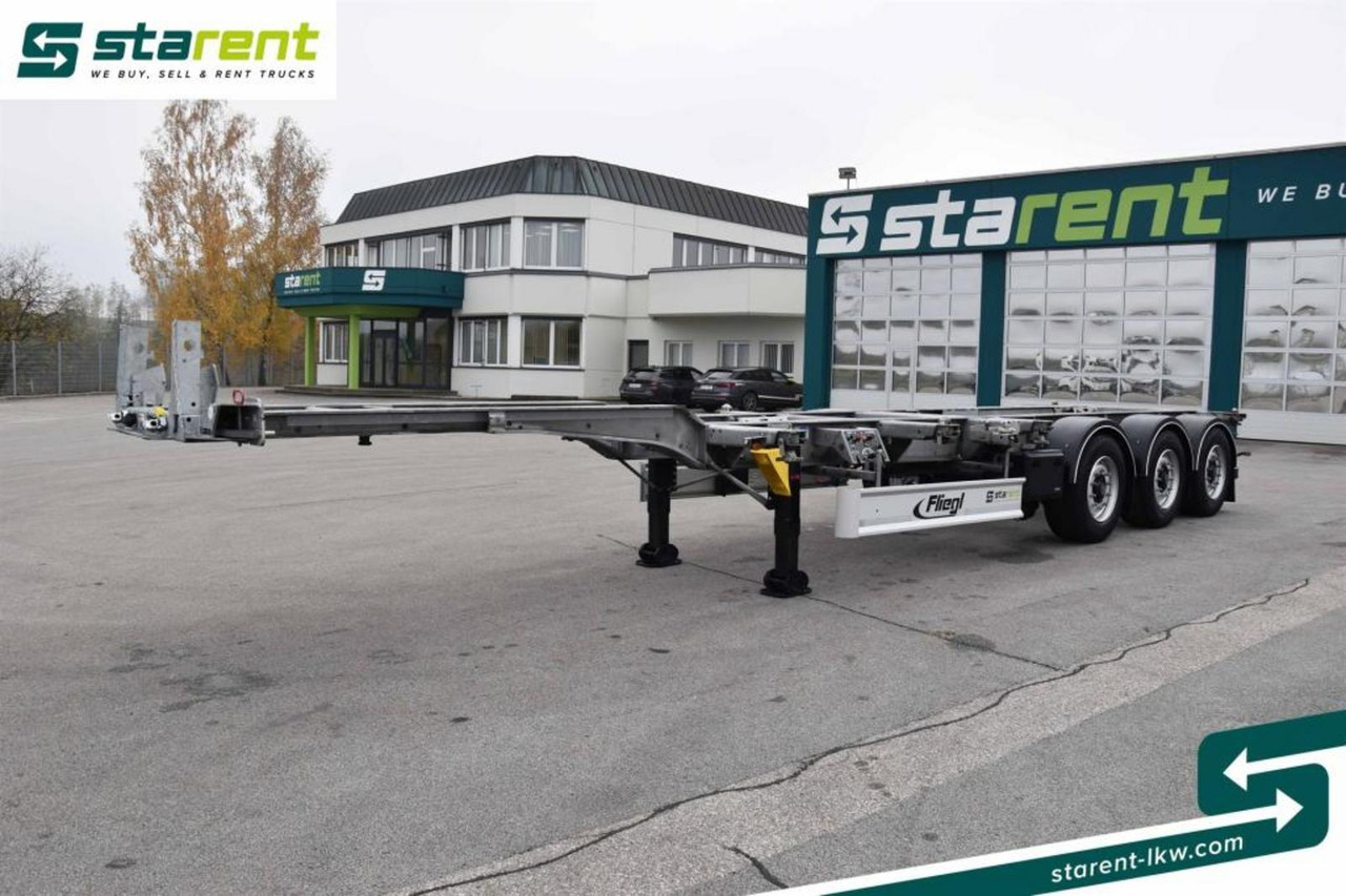 Fliegl Containerchassis ADR 1x20/2x20/1x30/1x40/1x45 - شاحنات الحاويات/ جسم علوي قابل للتغيير نصف مقطورة: صور 1 Fliegl Containerchassis ADR 1x20/2x20/1x30/1x40/1x45 - شاحنات الحاويات/ جسم علوي قابل للتغيير نصف مقطورة: صور 1