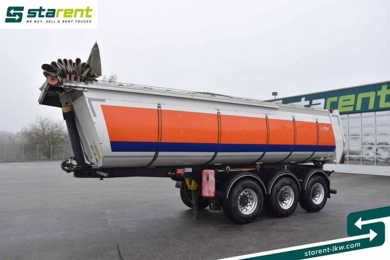 Fliegl Thermomulde 25m³ elektrisches Verdeck Liftachse - قلابة نصف مقطورة: صور 1 Fliegl Thermomulde 25m³ elektrisches Verdeck Liftachse - قلابة نصف مقطورة: صور 1