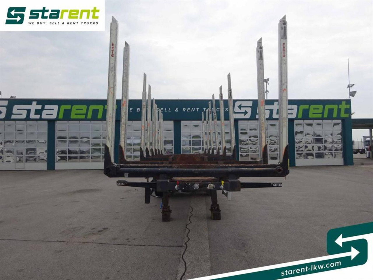 Hangler Holzrungen Auflieger Exte Rungen Lift-A Lenkachse - نصف مقطورة اخشاب: صور 2 Hangler Holzrungen Auflieger Exte Rungen Lift-A Lenkachse - نصف مقطورة اخشاب: صور 2