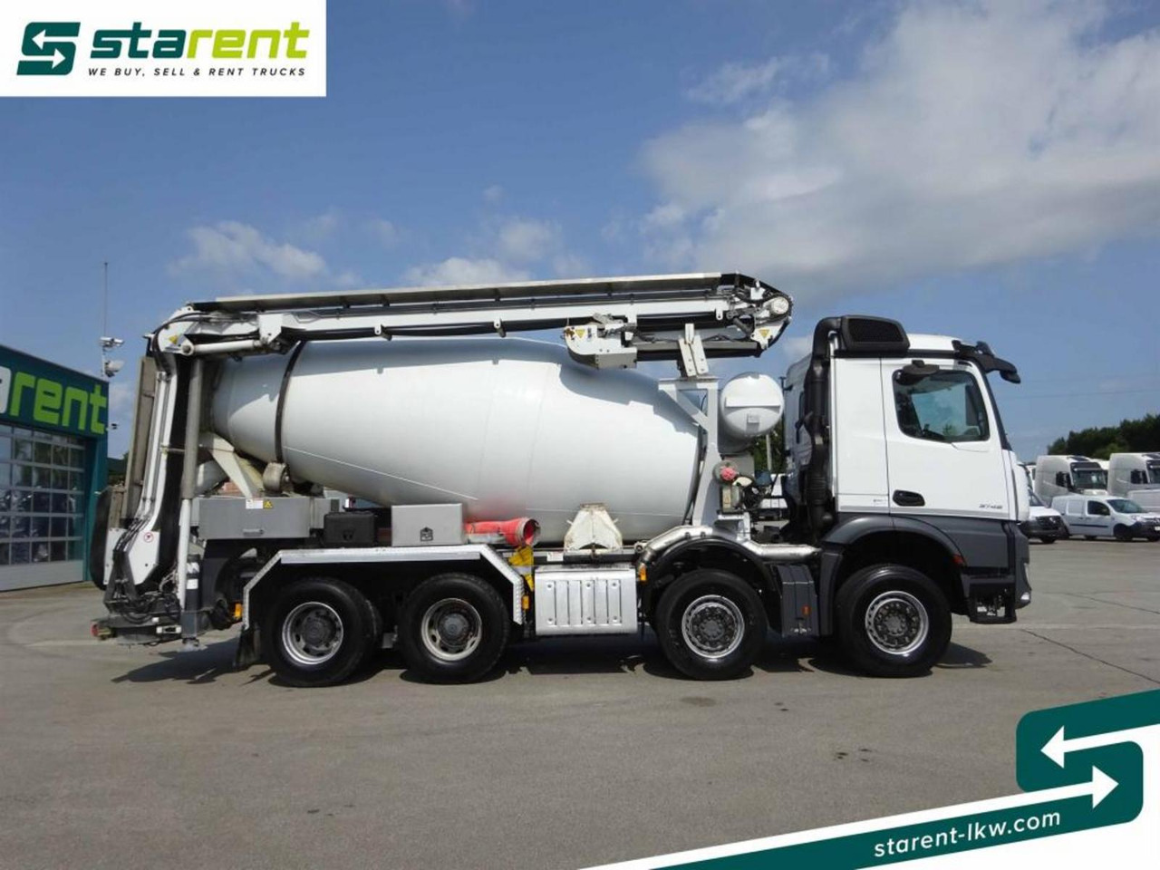 Mercedes Benz Arocs 3748 8x4 Liebherr Betonmischer + Förderband - شاحنة خلاطة خرسانة: صور 4 Mercedes Benz Arocs 3748 8x4 Liebherr Betonmischer + Förderband - شاحنة خلاطة خرسانة: صور 4