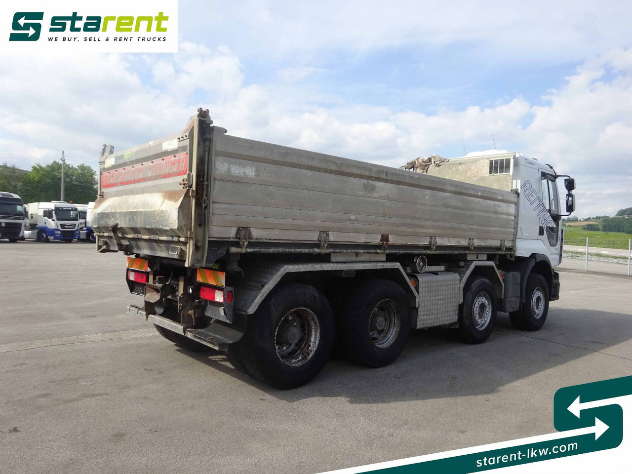 قلابات Renault Premium 450 DXi, 8x4, 3 Seitenkipper, Standklima: صور 11