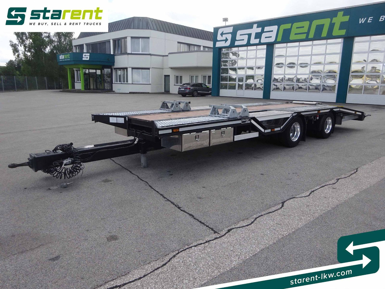 Ziegler Starrdeichselanhänger ZA20, Alufelgen - شاحنة نقل سيارات مقطورة: صور 1 Ziegler Starrdeichselanhänger ZA20, Alufelgen - شاحنة نقل سيارات مقطورة: صور 1