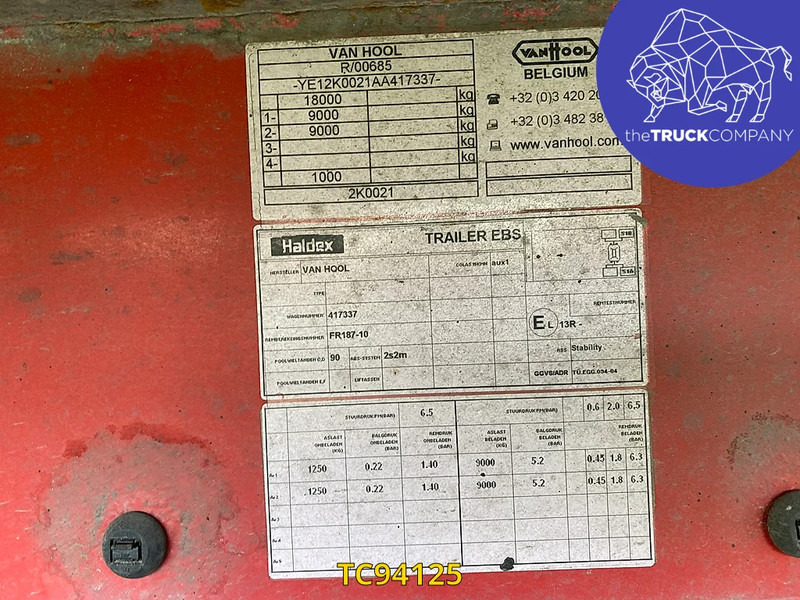 Van Hool - مبردة مقطورة: صور 4 Van Hool - مبردة مقطورة: صور 4