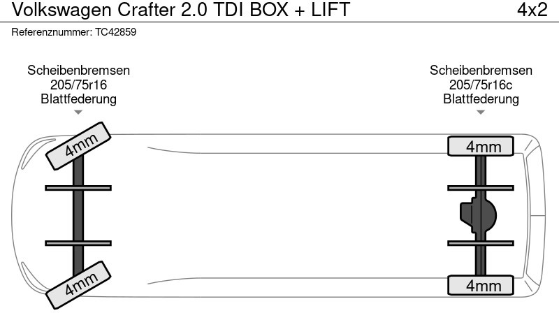Volkswagen Crafter 2.0 TDI BOX + LIFT - الشاحنات الصغيرة صندوق مغلق: صور 4 Volkswagen Crafter 2.0 TDI BOX + LIFT - الشاحنات الصغيرة صندوق مغلق: صور 4