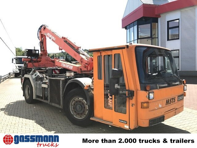 شاحنات مسطحة, شاحنة كرين GINAF GINC 3030 mit Heckkran Atlas AK 90.1 HDS: صور 9