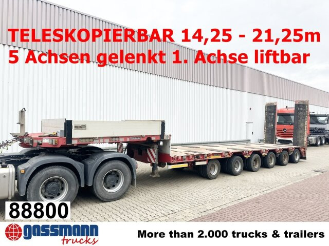 Goldhofer STZ-L 6-67/80 A, 6 Achsen, 86.000kg Ges.-Gew. - عربة مسطحة منخفضة نصف مقطورة: صور 1 Goldhofer STZ-L 6-67/80 A, 6 Achsen, 86.000kg Ges.-Gew. - عربة مسطحة منخفضة نصف مقطورة: صور 1