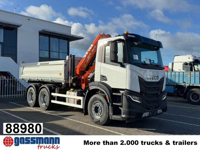 Iveco X-Way AD300X46Z 6x4 mit Kran Atlas AK 206.4E-A2, - قلابات, شاحنة كرين: صور 1 Iveco X-Way AD300X46Z 6x4 mit Kran Atlas AK 206.4E-A2, - قلابات, شاحنة كرين: صور 1