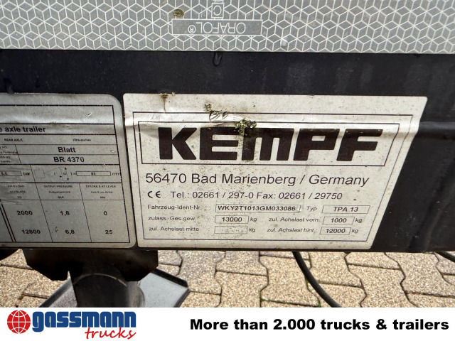 Kempf TPA 13 Anhänger für Absetzcontainer - شاحنات الحاويات/ جسم علوي قابل للتغيير مقطورة: صور 3 Kempf TPA 13 Anhänger für Absetzcontainer - شاحنات الحاويات/ جسم علوي قابل للتغيير مقطورة: صور 3