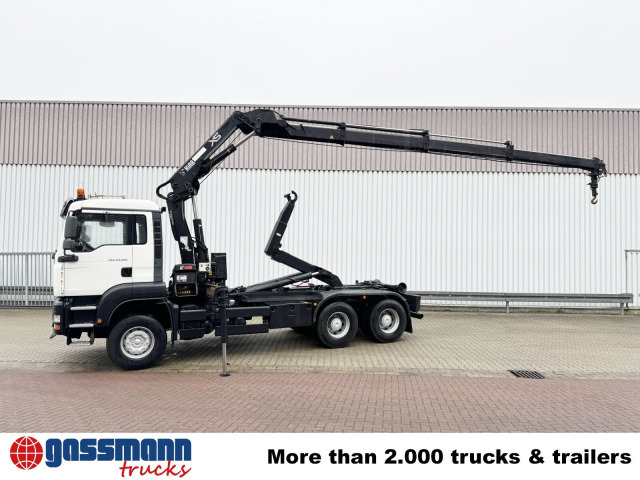 شاحنة ذات الخطاف, شاحنة كرين MAN TGA 33.350 6X4 BB mit Kran Hiab 166 E-3 HiDuo,: صور 14