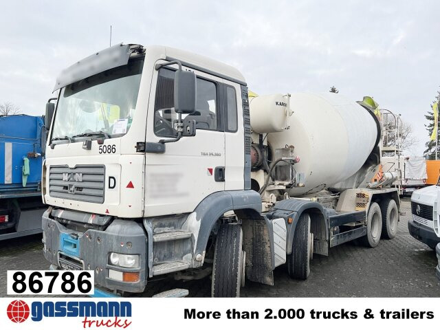 MAN TGA 35.360 8X4 BB, Betonmischer Karrena 10m³ - شاحنة خلاطة خرسانة: صور 1 MAN TGA 35.360 8X4 BB, Betonmischer Karrena 10m³ - شاحنة خلاطة خرسانة: صور 1