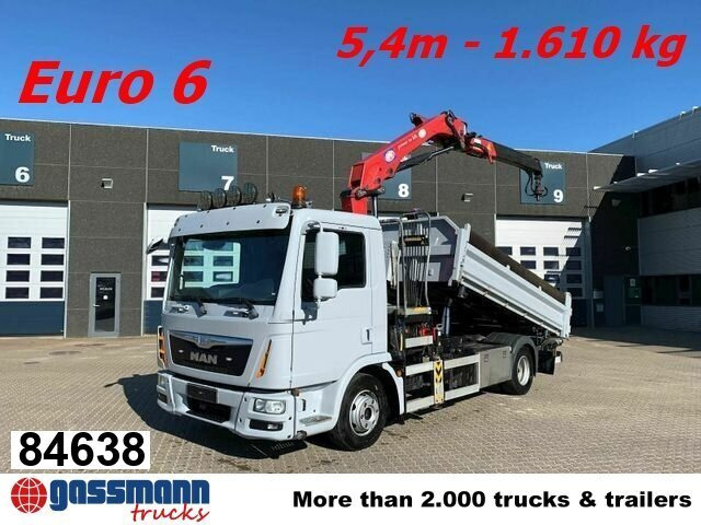 MAN TGL 12.180 4X2 BL mit Kran HMF 900-K1 - قلابات, شاحنة كرين: صور 1 MAN TGL 12.180 4X2 BL mit Kran HMF 900-K1 - قلابات, شاحنة كرين: صور 1