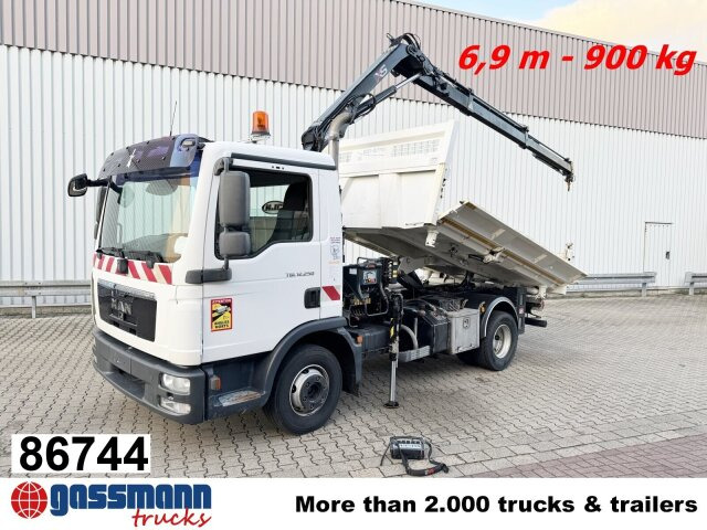 MAN TGL 12.250/340 4X2 BB, Bordmatik, Kran Hiab 066 - قلابات, شاحنة كرين: صور 1 MAN TGL 12.250/340 4X2 BB, Bordmatik, Kran Hiab 066 - قلابات, شاحنة كرين: صور 1