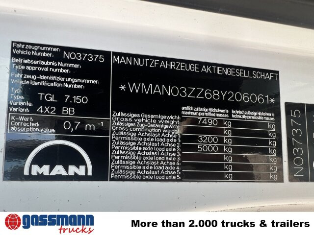 MAN TGL 7.150 4x2 BB mit LBW BÄR - شاحنات مسطحة: صور 4 MAN TGL 7.150 4x2 BB mit LBW BÄR - شاحنات مسطحة: صور 4