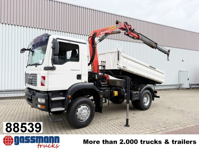 MAN TGM 18.240 4x4 BB mit Kran Palfinger PK9501 - قلابات, شاحنة كرين: صور 1 MAN TGM 18.240 4x4 BB mit Kran Palfinger PK9501 - قلابات, شاحنة كرين: صور 1