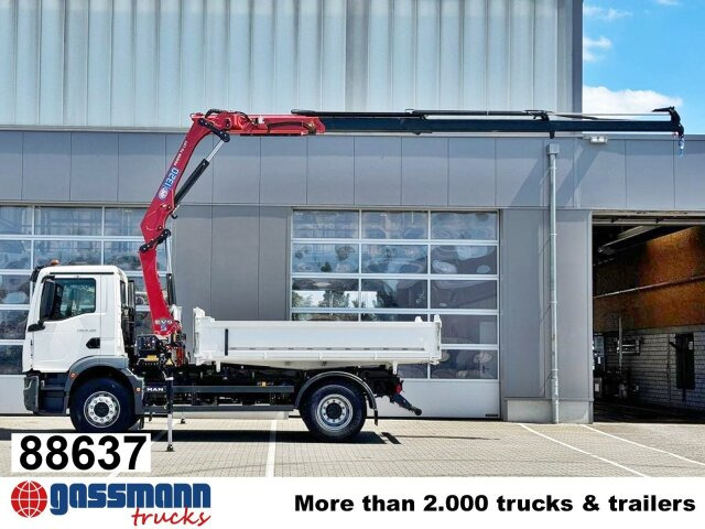 MAN TGM 18.320 4x2, Kran HMF 1320 K3, Funk - قلابات, شاحنة كرين: صور 1 MAN TGM 18.320 4x2, Kran HMF 1320 K3, Funk - قلابات, شاحنة كرين: صور 1