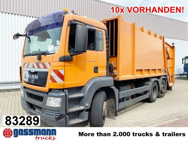 MAN TGS 26.320 6x2-4 BL, Lenkachse, Haller X2, - شاحنة القمامة: صور 1 MAN TGS 26.320 6x2-4 BL, Lenkachse, Haller X2, - شاحنة القمامة: صور 1