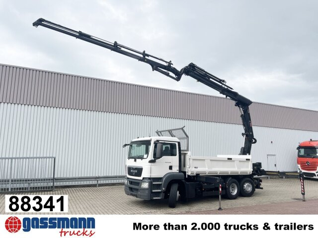 MAN TGS 26.360 6x2-4 BL, 2-Seiten-Kipper, Heckkran - قلابات, شاحنة كرين: صور 1 MAN TGS 26.360 6x2-4 BL, 2-Seiten-Kipper, Heckkran - قلابات, شاحنة كرين: صور 1