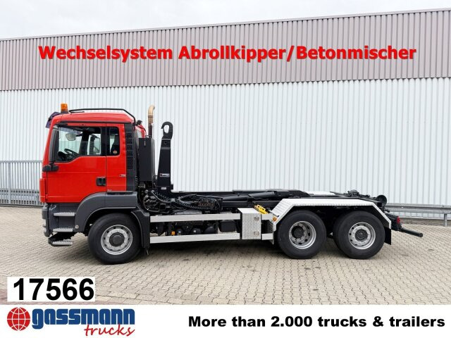 MAN TGS 26.480 6x4H-4 BL, Multilift Abroller - شاحنة ذات الخطاف: صور 1 MAN TGS 26.480 6x4H-4 BL, Multilift Abroller - شاحنة ذات الخطاف: صور 1