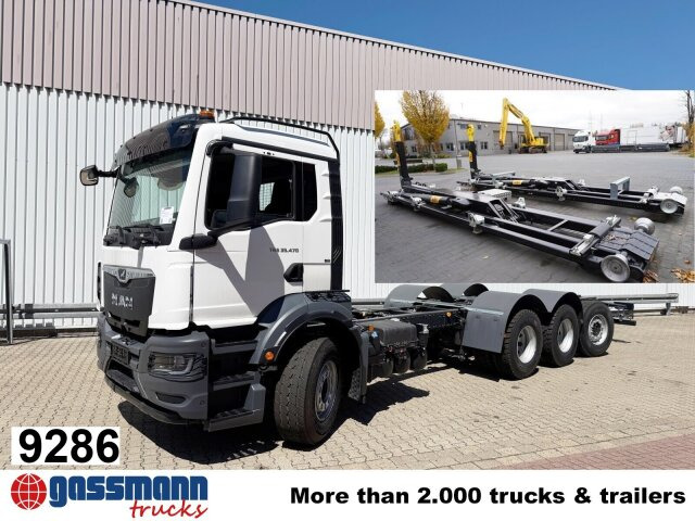 MAN TGS 35.470 8x4-4 BL, Lenk-/Liftachse, Navi, - شاحنة ذات الخطاف: صور 1 MAN TGS 35.470 8x4-4 BL, Lenk-/Liftachse, Navi, - شاحنة ذات الخطاف: صور 1