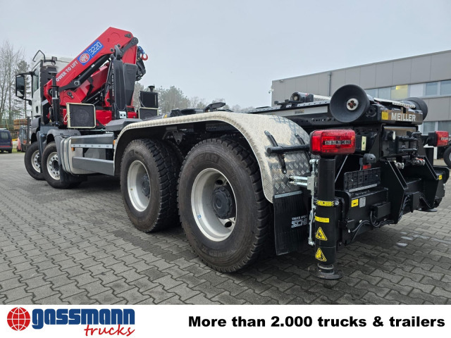 MAN TGS 35.480 8X4 BL, Intarder, Kran HMF 3220-K6, - شاحنة ذات الخطاف, شاحنة كرين: صور 4 MAN TGS 35.480 8X4 BL, Intarder, Kran HMF 3220-K6, - شاحنة ذات الخطاف, شاحنة كرين: صور 4