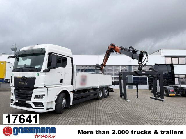 MAN TGX 26.470 6x2-4 BL, Lenk-/Liftachse, Retarder, - شاحنات مسطحة, شاحنة كرين: صور 1 MAN TGX 26.470 6x2-4 BL, Lenk-/Liftachse, Retarder, - شاحنات مسطحة, شاحنة كرين: صور 1