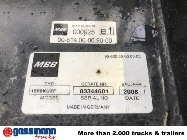 MBB 1500KUZF Ladebordwand unterfaltbar, 1,5t - باب خلفي للشحن - شاحنة: صور 2 MBB 1500KUZF Ladebordwand unterfaltbar, 1,5t - باب خلفي للشحن - شاحنة: صور 2