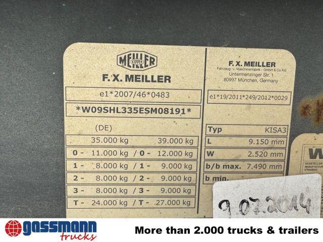 Meiller MHPS 12/27, Stahlmulde ca. 26m³, Liftachse - قلابة نصف مقطورة: صور 2 Meiller MHPS 12/27, Stahlmulde ca. 26m³, Liftachse - قلابة نصف مقطورة: صور 2