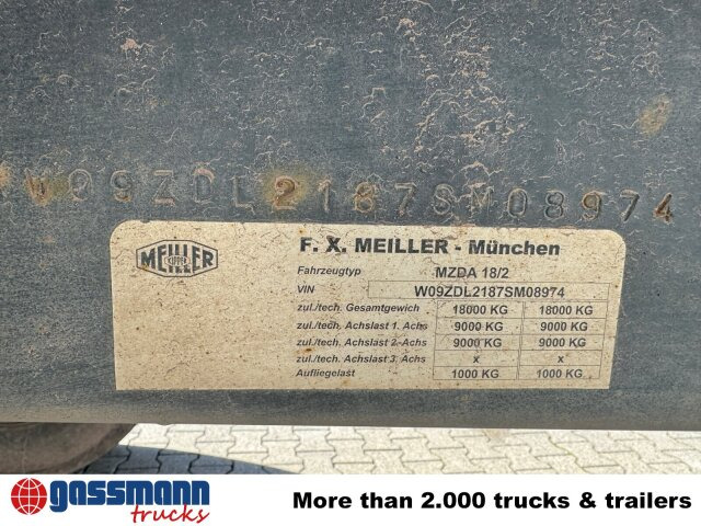 Meiller Meiller MZDA 18/2, geteilte Alu-Bordwände, ca. - قلابة مقطورة: صور 3 Meiller Meiller MZDA 18/2, geteilte Alu-Bordwände, ca. - قلابة مقطورة: صور 3