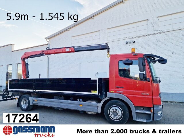 Mercedes-Benz 1218 L 4x2, Fassi Kran F 95A21 5.9m-1.545 kg, - شاحنات مسطحة, شاحنة كرين: صور 1 Mercedes-Benz 1218 L 4x2, Fassi Kran F 95A21 5.9m-1.545 kg, - شاحنات مسطحة, شاحنة كرين: صور 1