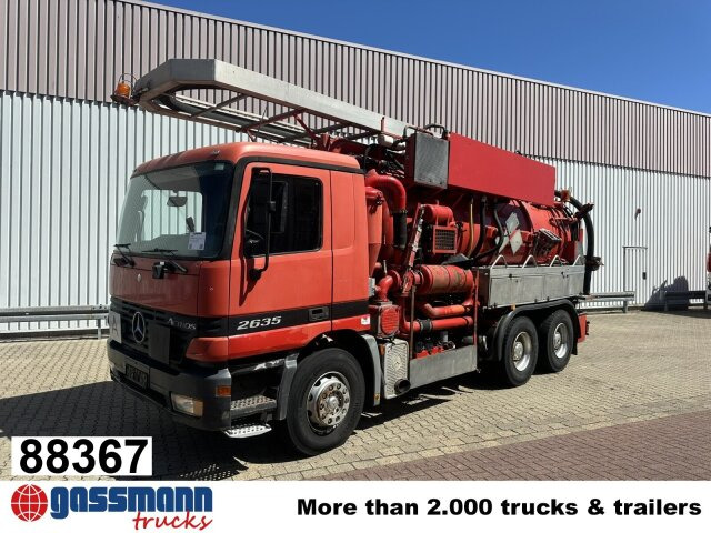 Mercedes-Benz Actros 2635 6x4, Kutschke Saug- und Spülwagen - سياره كنس شوارع: صور 1 Mercedes-Benz Actros 2635 6x4, Kutschke Saug- und Spülwagen - سياره كنس شوارع: صور 1