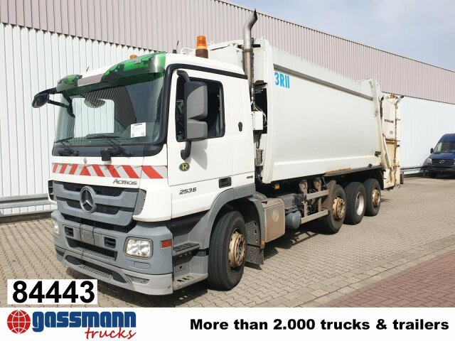 Mercedes-Benz Actros 3236 L 8x2/6, 2x Lenkachse, Schörling - شاحنة القمامة: صور 1 Mercedes-Benz Actros 3236 L 8x2/6, 2x Lenkachse, Schörling - شاحنة القمامة: صور 1