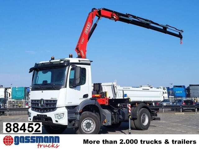 Mercedes-Benz Arocs 1835 K 4x2, MultimediaCockpit, Navi, Kran - قلابات, شاحنة كرين: صور 1 Mercedes-Benz Arocs 1835 K 4x2, MultimediaCockpit, Navi, Kran - قلابات, شاحنة كرين: صور 1