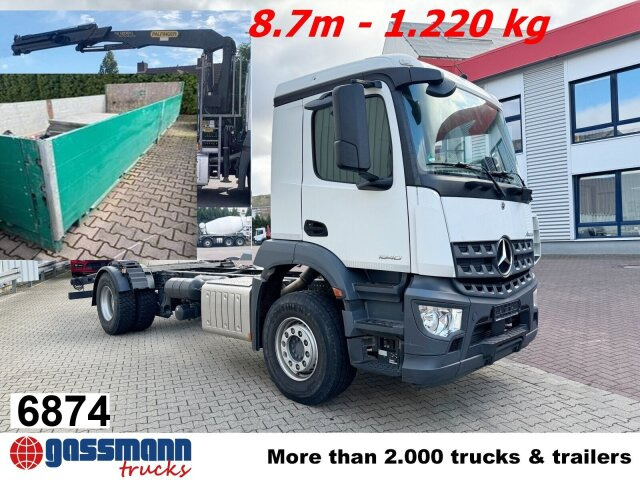 Mercedes-Benz Arocs 1840 L 4x2, Kran Palfinger PK12001L, - شاحنات مسطحة, شاحنة كرين: صور 1 Mercedes-Benz Arocs 1840 L 4x2, Kran Palfinger PK12001L, - شاحنات مسطحة, شاحنة كرين: صور 1