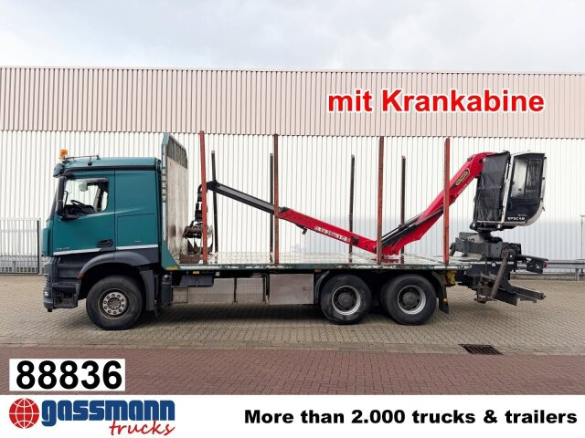 Mercedes-Benz Arocs 2648 6x4 mit Heckkran Epsilon M12Z83, - شاحنة قطع الأشجار, شاحنة كرين: صور 1 Mercedes-Benz Arocs 2648 6x4 mit Heckkran Epsilon M12Z83, - شاحنة قطع الأشجار, شاحنة كرين: صور 1