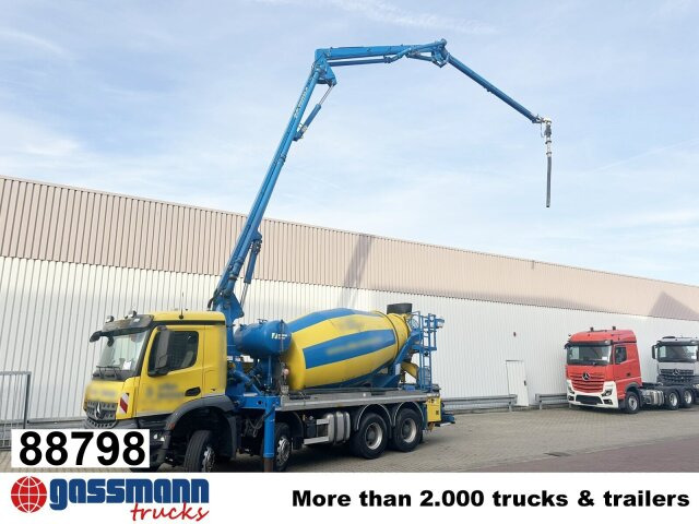 Mercedes-Benz Arocs 3246 B 8x4 Stetter Mischer 7m³, Pumpe 25m - شاحنة خلاطة خرسانة: صور 1 Mercedes-Benz Arocs 3246 B 8x4 Stetter Mischer 7m³, Pumpe 25m - شاحنة خلاطة خرسانة: صور 1
