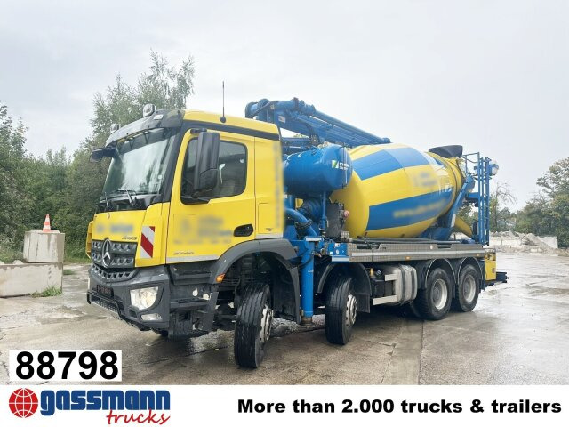Mercedes-Benz Arocs 3246 B 8x4 Stetter Mischer 7m³, Pumpe 25m - شاحنة خلاطة خرسانة: صور 1 Mercedes-Benz Arocs 3246 B 8x4 Stetter Mischer 7m³, Pumpe 25m - شاحنة خلاطة خرسانة: صور 1
