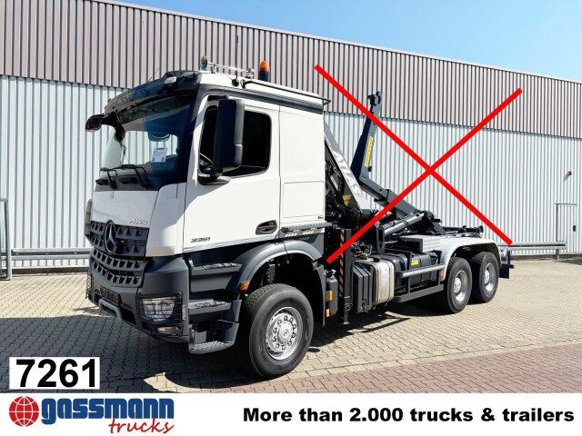 Mercedes-Benz Arocs 3351 AK 6x6, Retarder, Navi, Grounder - شاحنة ذات الخطاف: صور 1 Mercedes-Benz Arocs 3351 AK 6x6, Retarder, Navi, Grounder - شاحنة ذات الخطاف: صور 1
