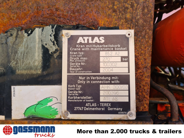 Mercedes-Benz Atego 1823 AK 4x4 mit Kran Atlas 85.2, Funk, - قلابات, شاحنة كرين: صور 5 Mercedes-Benz Atego 1823 AK 4x4 mit Kran Atlas 85.2, Funk, - قلابات, شاحنة كرين: صور 5