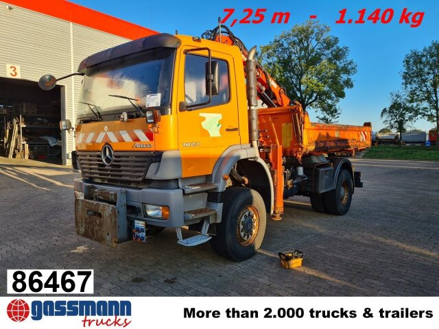 Mercedes-Benz Atego 1823 AK 4x4 mit Kran Atlas 85.2, Funk, - قلابات, شاحنة كرين: صور 1 Mercedes-Benz Atego 1823 AK 4x4 mit Kran Atlas 85.2, Funk, - قلابات, شاحنة كرين: صور 1