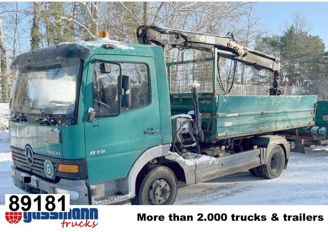Mercedes-Benz Atego 815 K 4x2, Kran Hiab 066 B-2 CL, 2x AHK - قلابات, شاحنة كرين: صور 1 Mercedes-Benz Atego 815 K 4x2, Kran Hiab 066 B-2 CL, 2x AHK - قلابات, شاحنة كرين: صور 1