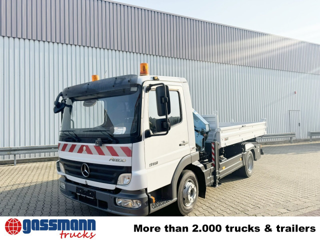Mercedes-Benz Atego 818 K 4x2 mit Kran Atlas AK 50.1-A2 - قلابات, شاحنة كرين: صور 2 Mercedes-Benz Atego 818 K 4x2 mit Kran Atlas AK 50.1-A2 - قلابات, شاحنة كرين: صور 2