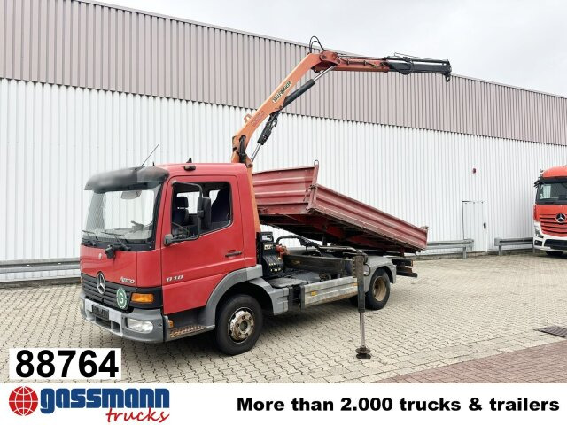 Mercedes-Benz Atego 818 K 4x2 mit Kran Palfinger PK 6500, 2x - قلابات, شاحنة كرين: صور 1 Mercedes-Benz Atego 818 K 4x2 mit Kran Palfinger PK 6500, 2x - قلابات, شاحنة كرين: صور 1